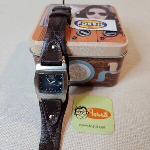 Fossil Women's Analog Calendar Quartz Watch JR9166 With Tin